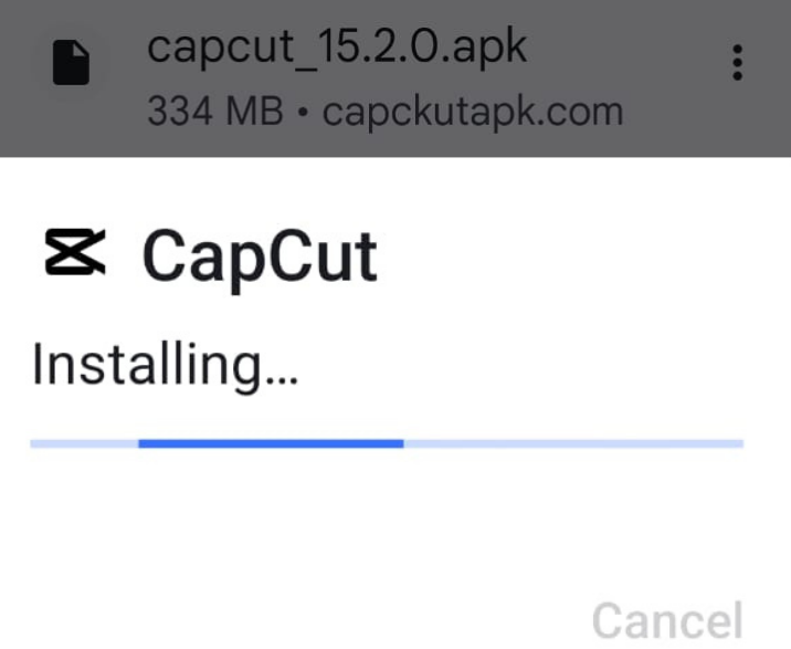 Download CapCut MOD APK v16.3.0 (Pro Editing, Premium Unlocked APK) 39 Installing-Downloaded-App.png