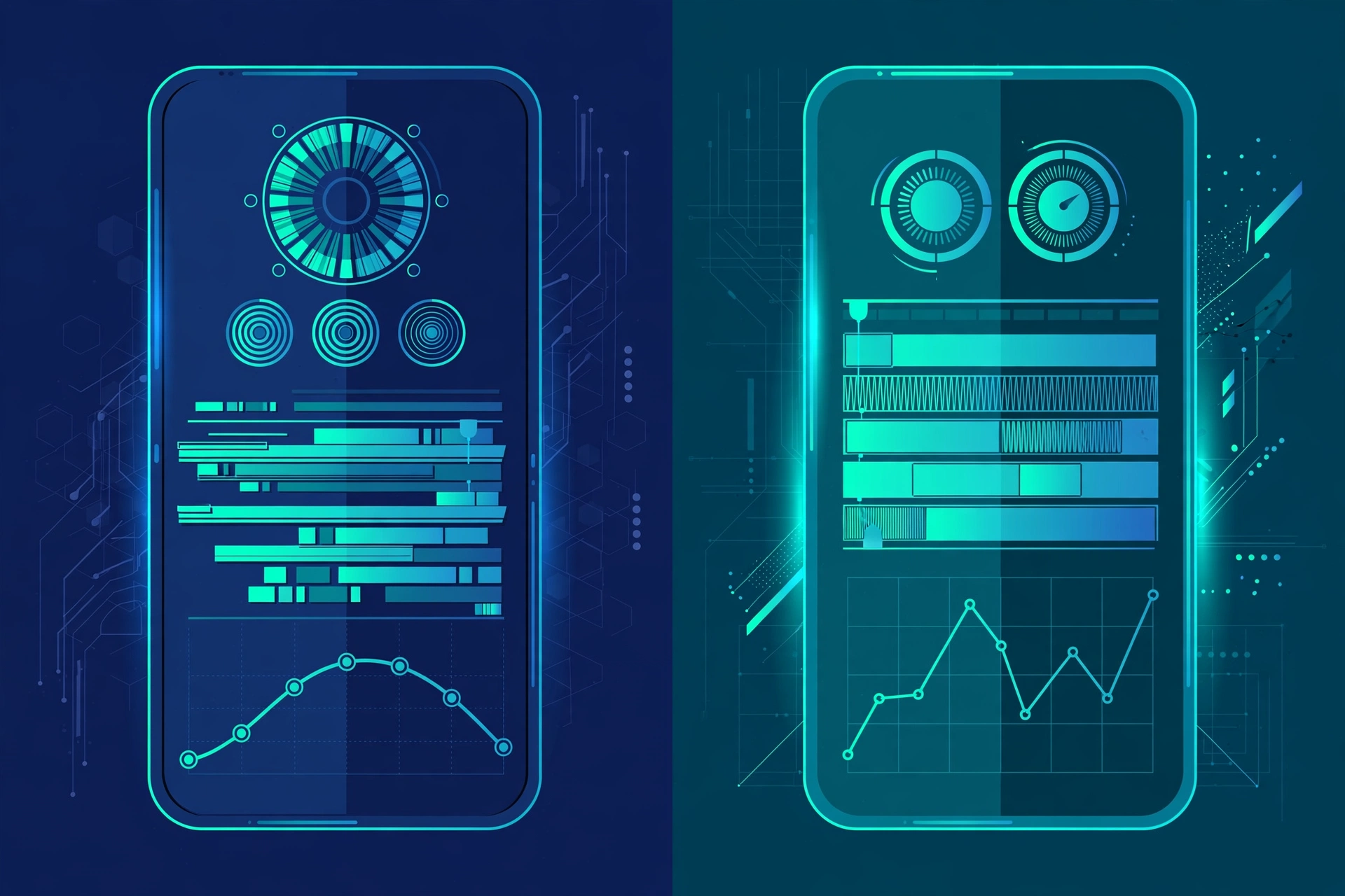 CapCut vs KineMaster: Which Free Video Editor Is Better in 2026? 2 Side-by-side illustration of two video editor interfaces for CapCut vs KineMaster
