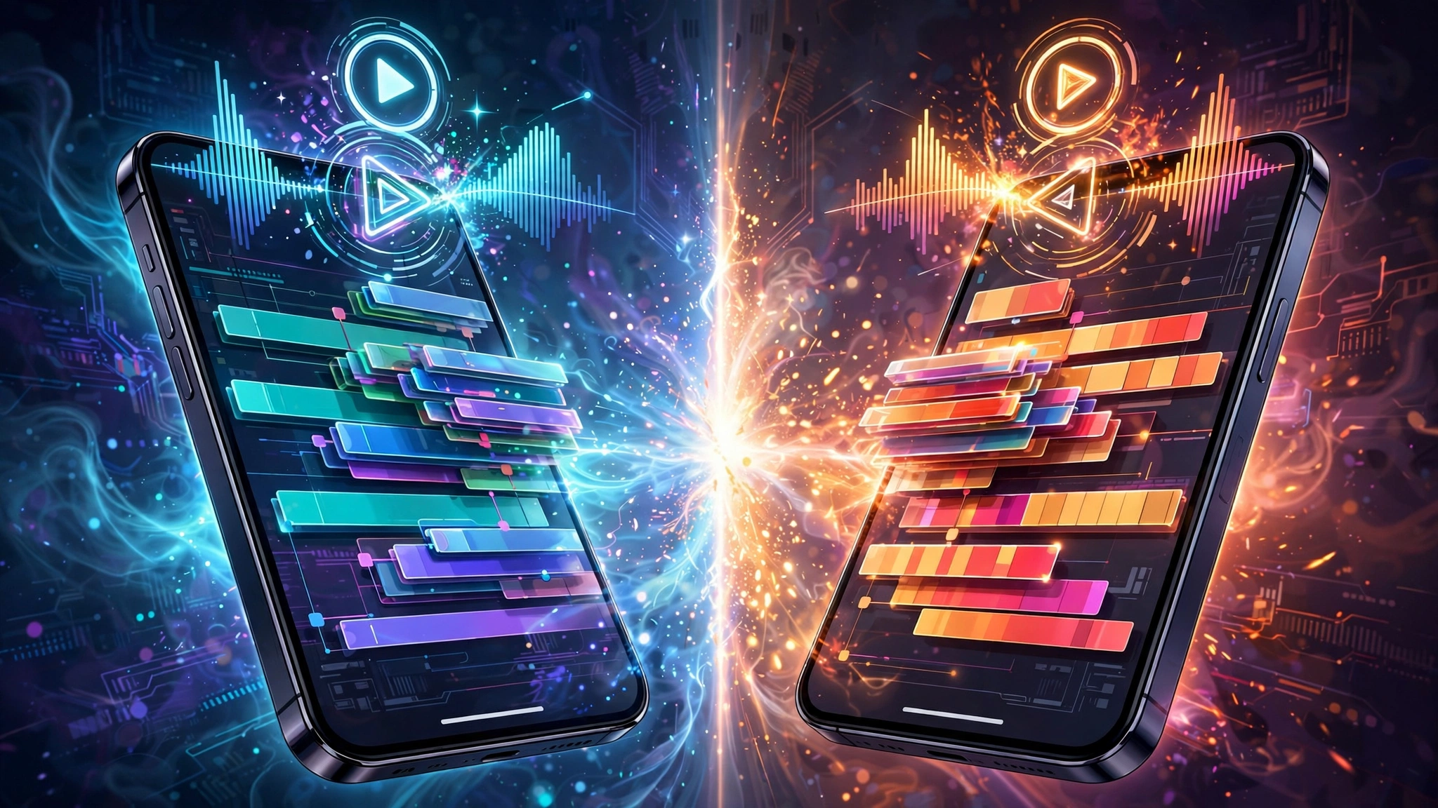 CapCut vs VN Video Editor: Which Free Editor Is Better in 2026? 2 Side-by-side look at CapCut vs VN video editing timelines