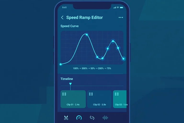 How to Create Velocity Edits in CapCut: A Step-by-Step Guide for Beginners (2026) 3 CapCut speed curve timeline for velocity edits
