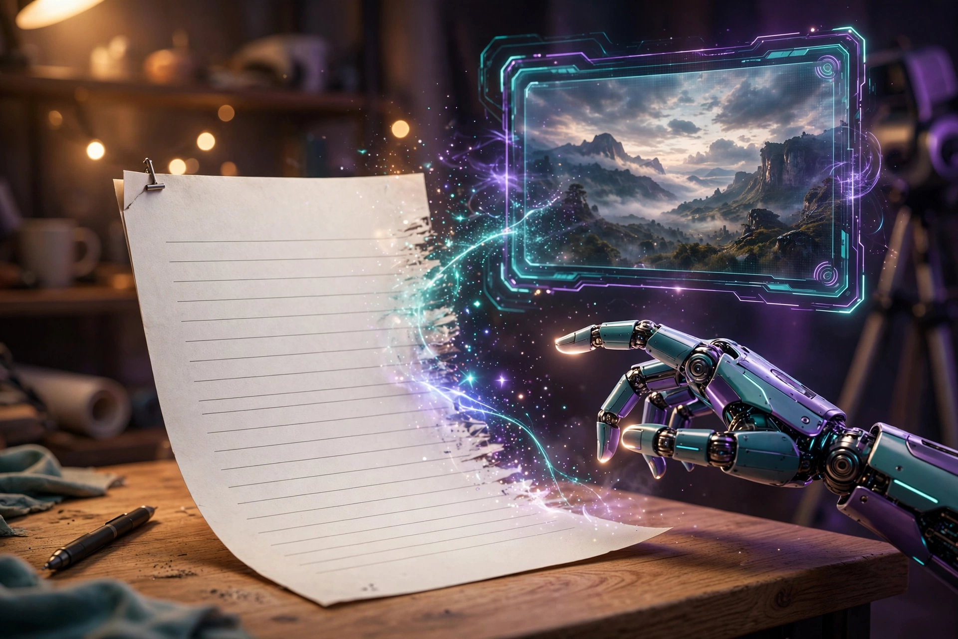 CapCut Script to Video AI turning a written script into scenes